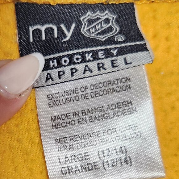 🏒🐻💛🖤Boston Bruins Kids' Size L (12/14) Full-Zip Jacket NHL Apparel - Picture 3 of 3